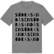 Mid Heather Gray t-shirt med Södra Sandåsen ordlek t-shirt