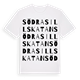 White t-shirt med Södra Sillskatan ordlek t-shirt