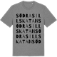 Mid Heather Gray t-shirt med Södra Sillskatan ordlek t-shirt