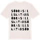Vintage White t-shirt med Södra Sillskatan ordlek t-shirt