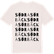 Vintage White t-shirt med Södra Sörbäck ordlek t-shirt