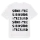 White t-shirt med Södra Tresund ordlek t-shirt