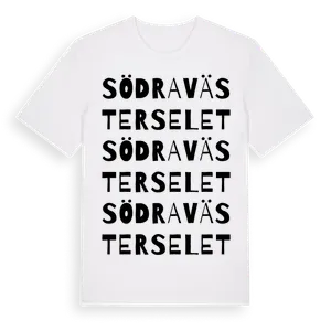 Södra Västerselet ordlek t-shirt – ekologisk bomull t-shirt från Pinshirt