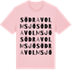 Pink Cotton t-shirt med Södra Volmsjö ordlek t-shirt