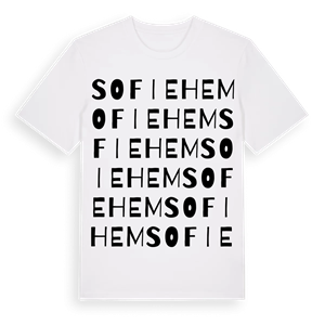 Sofiehem ordlek t-shirt – ekologisk bomull t-shirt från Pinshirt
