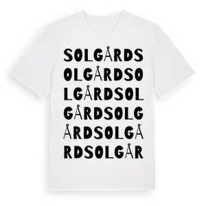 Solgård ordlek t-shirt – ekologisk bomull t-shirt från Pinshirt