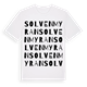 White t-shirt med Solvenmyran ordlek t-shirt