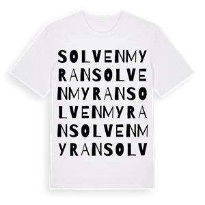 Solvenmyran ordlek t-shirt – ekologisk bomull t-shirt från Pinshirt