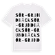 Sör-Grundbäck ordlek t-shirt