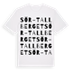 Sör-Tallberget ordlek t-shirt