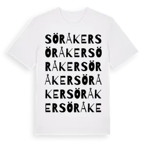 Söråker ordlek t-shirt – ekologisk bomull t-shirt från Pinshirt