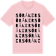 Pink Cotton t-shirt med Söråker ordlek t-shirt
