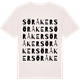 Vintage White t-shirt med Söråker ordlek t-shirt