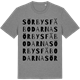 Mid Heather Gray t-shirt med Sörbysfäbodarna ordlek t-shirt
