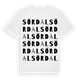 Sördal ordlek t-shirt