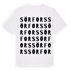 Sörfors ordlek t-shirt – ekologisk bomull t-shirt från Pinshirt