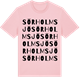Pink Cotton t-shirt med Sörholmsjö ordlek t-shirt
