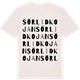 Vintage White t-shirt med Sörlidkojan ordlek t-shirt