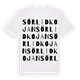 Sörlidkojan ordlek t-shirt