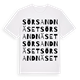 Sörsandnäset ordlek t-shirt