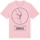 Pink Cotton t-shirt med Sorsele t-shirt