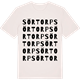 Vintage White t-shirt med Sörtorp ordlek t-shirt