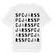 White t-shirt med Spejars ordlek t-shirt