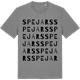 Mid Heather Gray t-shirt med Spejars ordlek t-shirt