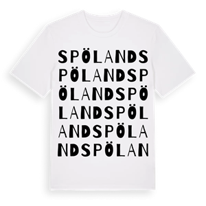 Spöland ordlek t-shirt – ekologisk bomull t-shirt från Pinshirt