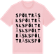 Pink Cotton t-shirt med Spölträsk ordlek t-shirt
