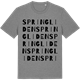 Mid Heather Gray t-shirt med Springliden ordlek t-shirt
