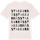 Vintage White t-shirt med Stabburnäs ordlek t-shirt