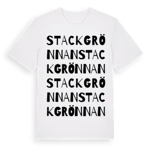 Stackgrönnan ordlek t-shirt – ekologisk bomull t-shirt från Pinshirt