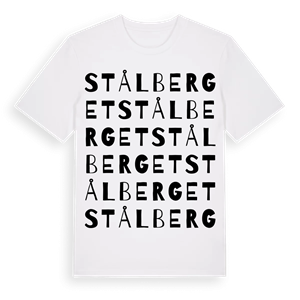 Stålberget ordlek t-shirt – ekologisk bomull t-shirt från Pinshirt