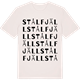Vintage White t-shirt med Stålfjäll ordlek t-shirt