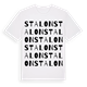 White t-shirt med Stalon ordlek t-shirt