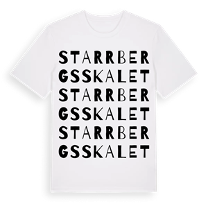 Starrbergsskalet ordlek t-shirt – ekologisk bomull t-shirt från Pinshirt