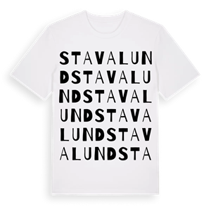 Stavalund ordlek t-shirt – ekologisk bomull t-shirt från Pinshirt