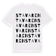 White t-shirt med Stavaren ordlek t-shirt
