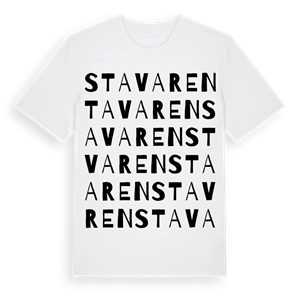 Stavaren ordlek t-shirt – ekologisk bomull t-shirt från Pinshirt
