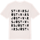 Vintage White t-shirt med Stavarsjö ordlek t-shirt