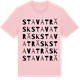Pink Cotton t-shirt med Stavaträsk ordlek t-shirt