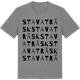 Mid Heather Gray t-shirt med Stavaträsk ordlek t-shirt