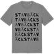 Mid Heather Gray t-shirt med Stavbäck ordlek t-shirt
