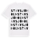 White t-shirt med Stavsjöholm ordlek t-shirt