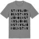 Mid Heather Gray t-shirt med Stavsjöholm ordlek t-shirt