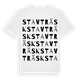White t-shirt med Stavträsk ordlek t-shirt