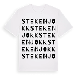 Stekenjokk ordlek t-shirt – ekologisk bomull t-shirt från Pinshirt