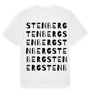 Stenberg ordlek t-shirt – ekologisk bomull t-shirt från Pinshirt