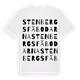 White t-shirt med Stenbergsfäbodarna ordlek t-shirt